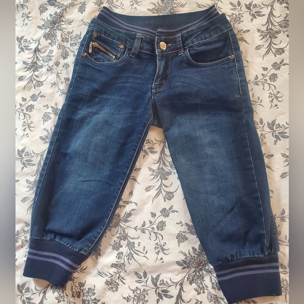 Long jean shorts